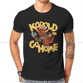 DnD Game Тениска от Чист Памук Kobold или Go Home Класическа Тениска Homme Мъжки t-shirt Нов Дизайн