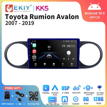 EKIY KK5 QLED Android 10 Радиото в автомобила На Toyota Rumion Avalon 2007-2019 Мултимедиен Плейър Carplay Авто GPS Навигация Стерео уредба
