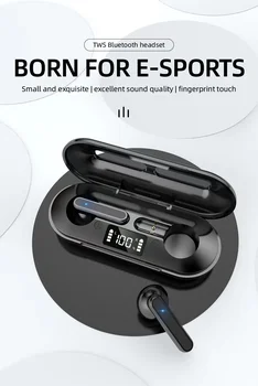TWS bluetooth слушалка спорт на открито безжична слушалка 5.2 зарядно управление тъчпад слушалки слушалки за IOS и Android