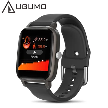 UGUMO T98 Смарт Часовници За Измерване на Температурата на Тялото, монитор на сърдечната честота, Кръвното Налягане, Фитнес Тракер, Спортни умни часовници за Жени И Мъже