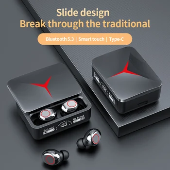 Нови M90 TWS Трайни Безжични Слушалки Bluetooth 5,3 С Двойно Предизвикателство, Сензорни стерео слушалки Hi-Fi, Слот за Слушалки, Спортни Слушалки