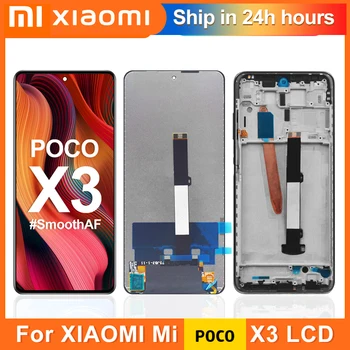Оригинален POCO X3 дисплей За XIAOMI POCO X3 Pro LCD дисплей, Сензорен Екран Дигитайзер възли За POCO X3 NFC M2007J20CG