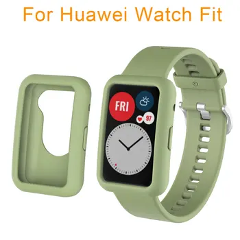Часовници Защитен Калъф Калъф Huawei Watch Fit Мек Силиконов Tpu Цветни Умен Часовник устойчив на удари Протектор и Обвивка Срещу надраскване